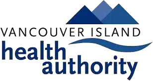 vancouver-island-health-authority (1) Vancouver Island Health Authority logo featuring stylized blue mountain peaks above a flowing blue wave, with 'Vancouver Island' in dark blue text and 'health authority' in blue text below, on a transparent background